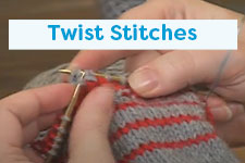 Twist Stitches Knitting Tutorial