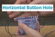 Knit a Horizontal Buttonhole Knitting Tutorial