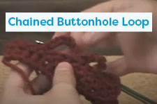 Crochet a Chained Buttonhole Loop Crochet Tutorial