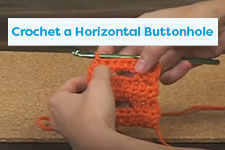 Crochet a Horizontal Buttonhole Crochet Tutorial