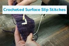 Crocheted Surface Slip Stitches Crochet Tutorial