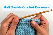 Half Double Crochet Decrease Crochet Tutorial