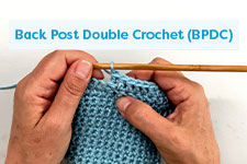 Back Post Double Crochet Crochet Tutorial