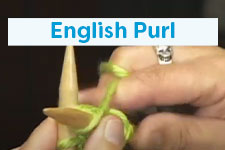 Purl English Style Knitting Tutorial