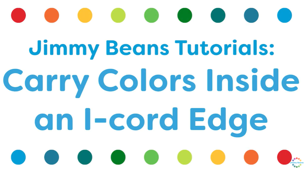 How to do Carry Colors Inside an I-cord Edge