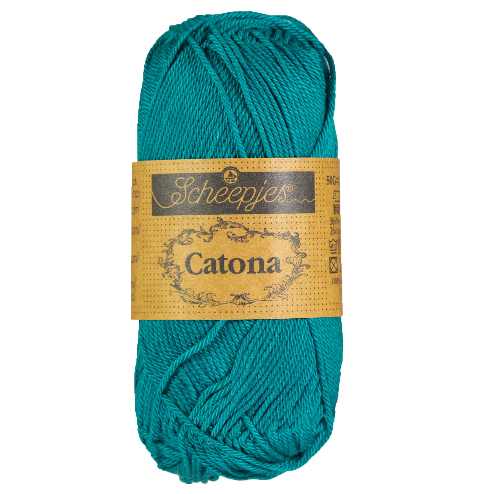 Scheepjes Catona Yarn - 401 Dark Teal - Zoom Image