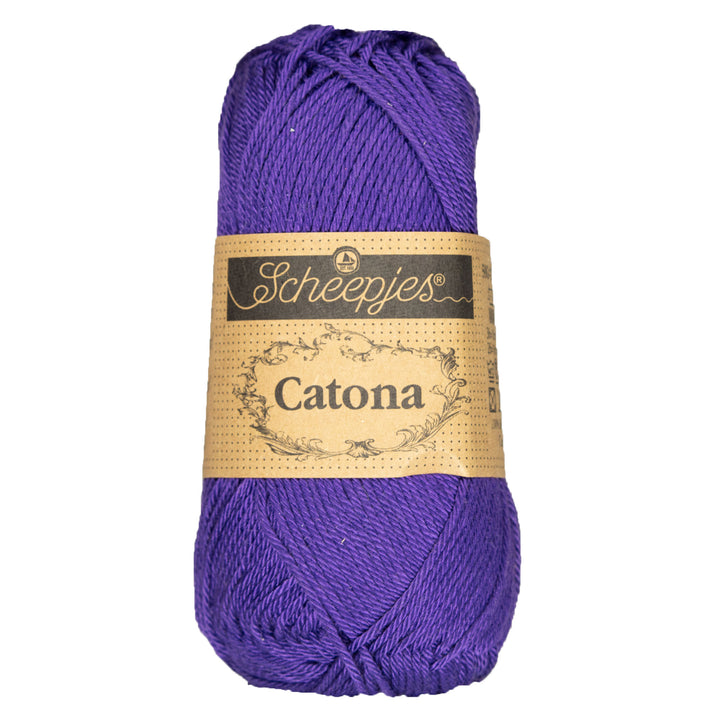 Scheepjes Catona Yarn - 521 Deep Violet - Zoom Image
