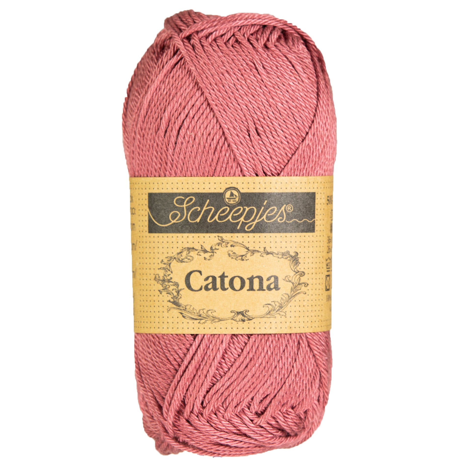 Scheepjes Catona Yarn - 396 Rose Wine - Zoom Image