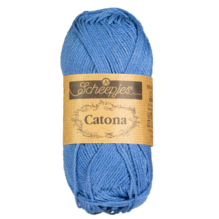 Scheepjes Catona Yarn - 261 Capri Blue - Zoom Image
