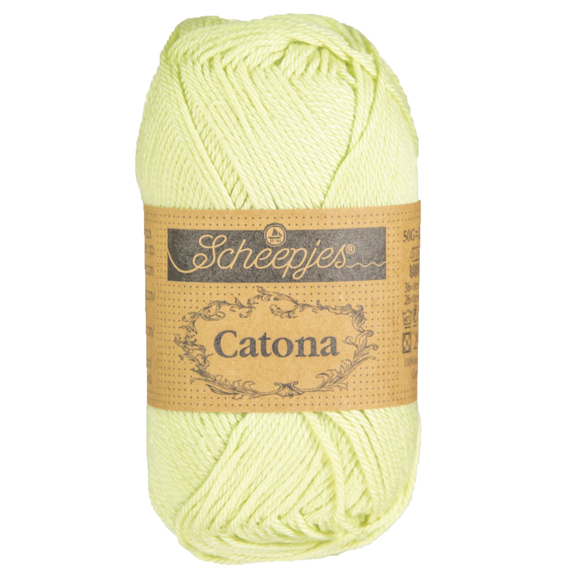 Scheepjes Catona Yarn - 392 Lime Juice - Zoom Image
