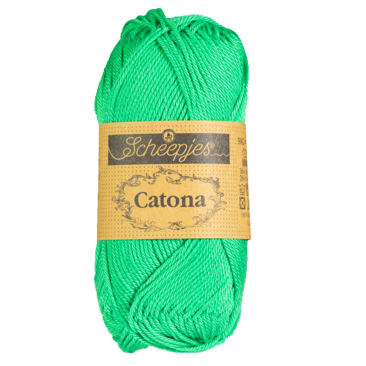 Scheepjes Catona Yarn - 241 Parrot Green - Zoom Image