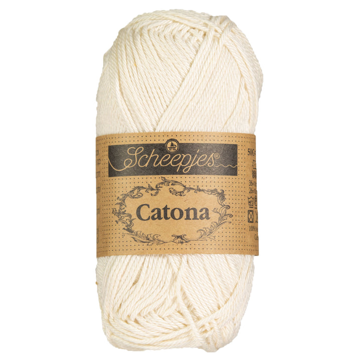 Scheepjes Catona Yarn - 130 Old Lace - Zoom Image