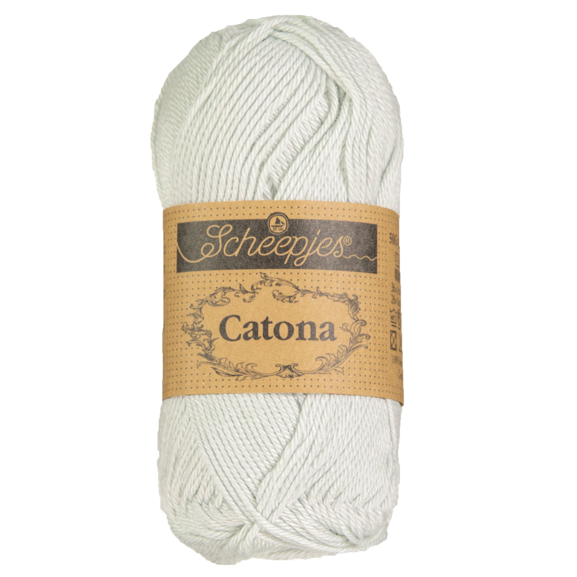 Scheepjes Catona Yarn - 172 Light Silver - Zoom Image