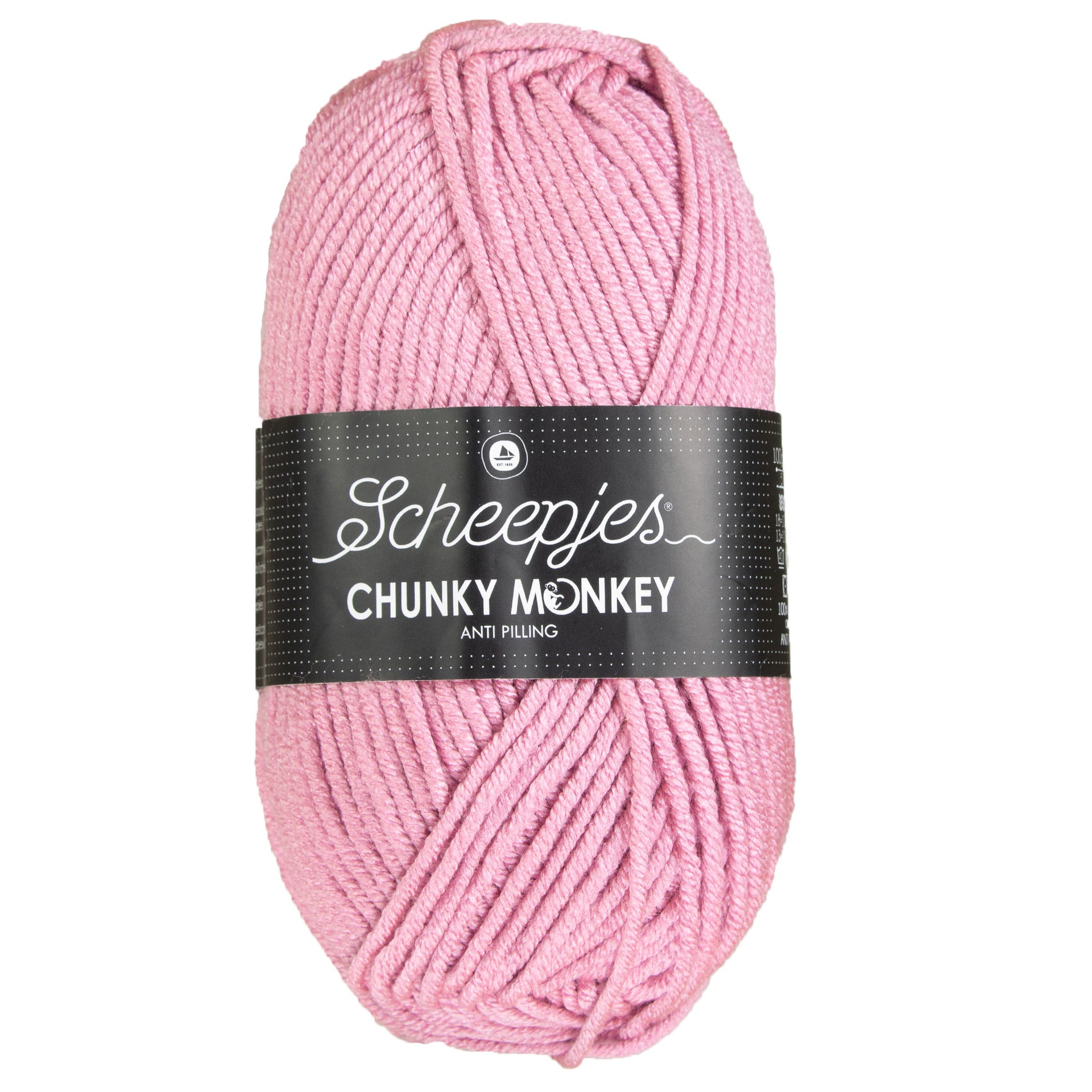 Scheepjes Chunky Monkey Yarn - 1080 Pearl Pink - Zoom Image