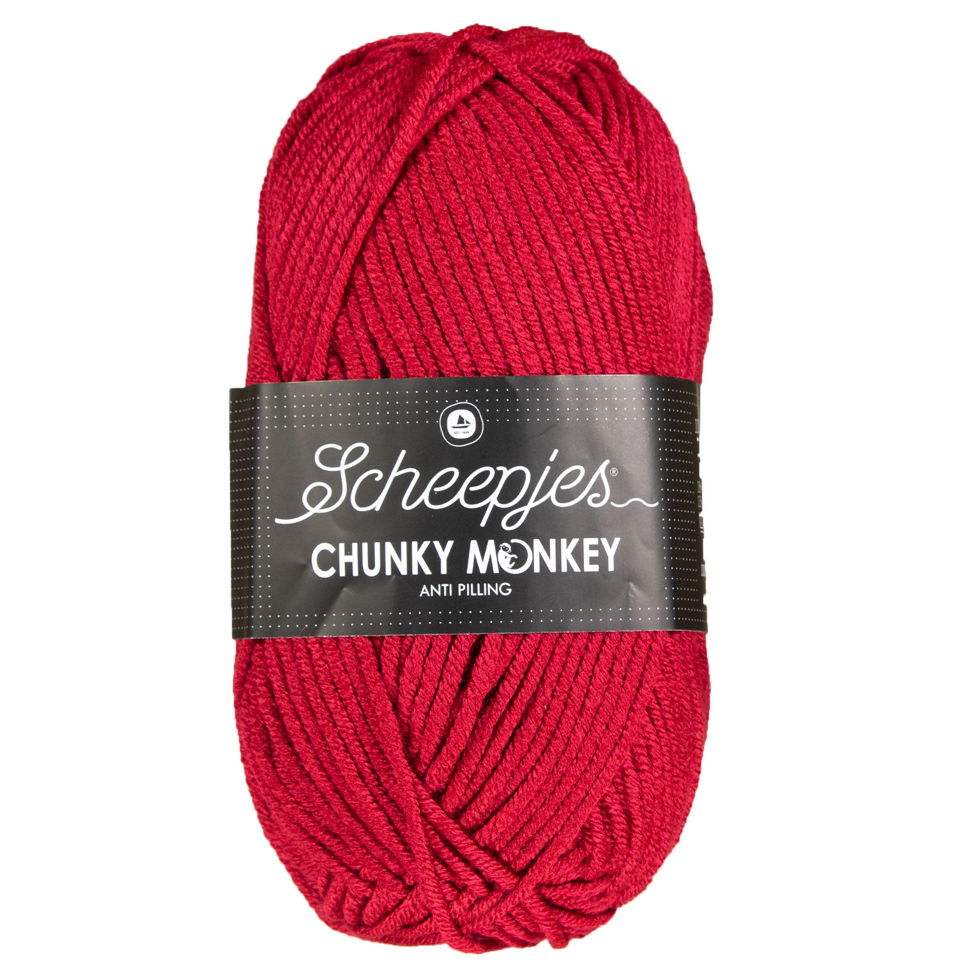 Scheepjes Chunky Monkey Yarn - 1123 Garnet - Zoom Image
