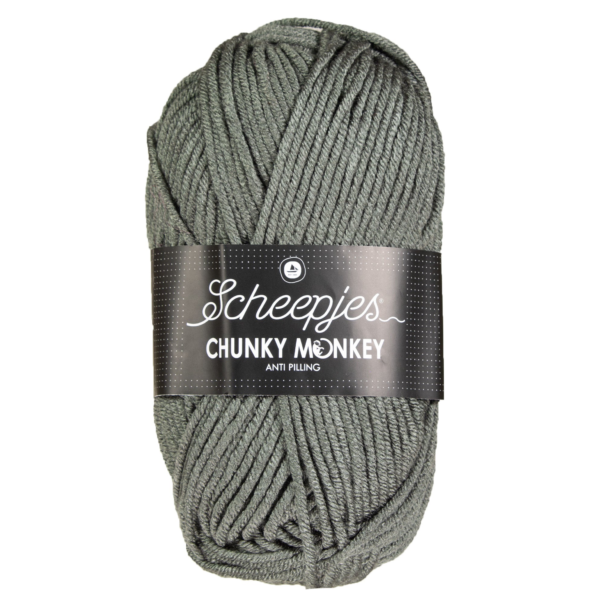 Scheepjes Chunky Monkey Yarn - 1063 Steel - Zoom Image
