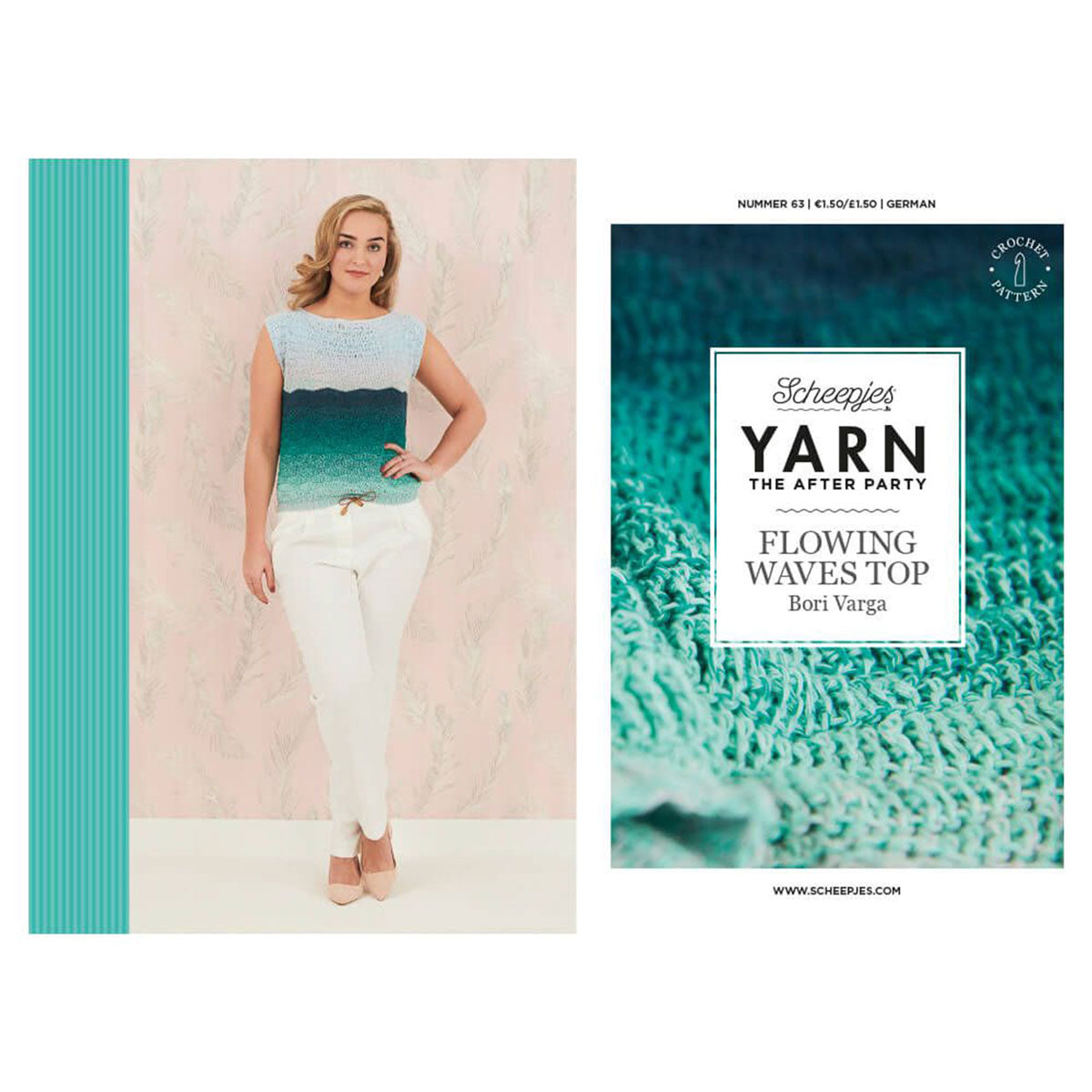 Scheepjes YARN The After Party Patterns - 63 Flowing Waves Top - Extra Image
