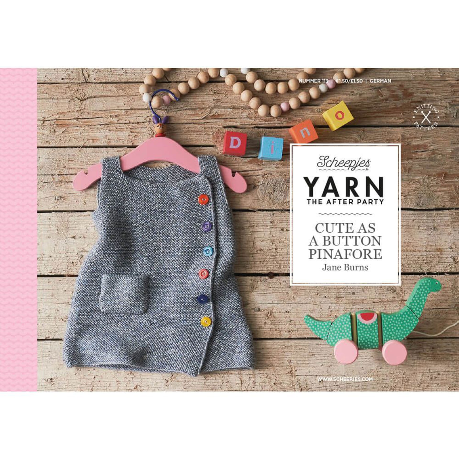 Scheepjes YARN The After Party Patterns - 113 Cute Button Pinafore - Zoom Image