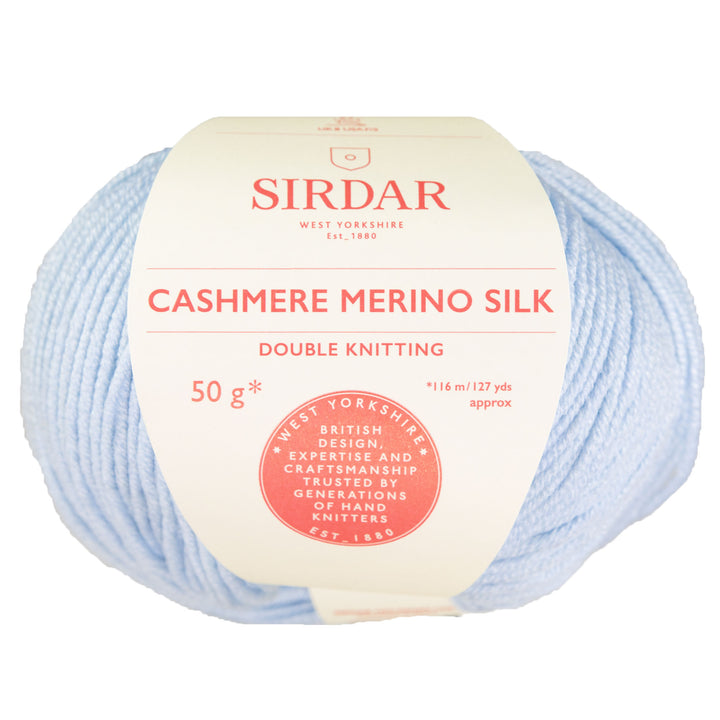 Sirdar Cashmere Merino Silk DK Yarn - 400 Regency Blue - Zoom Image
