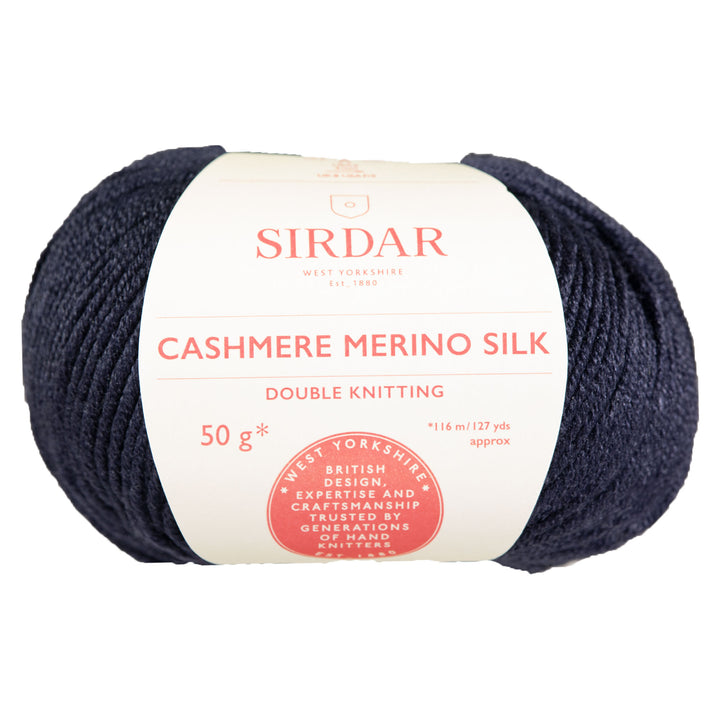 Sirdar Cashmere Merino Silk DK Yarn - 407 Royal Navy - Zoom Image
