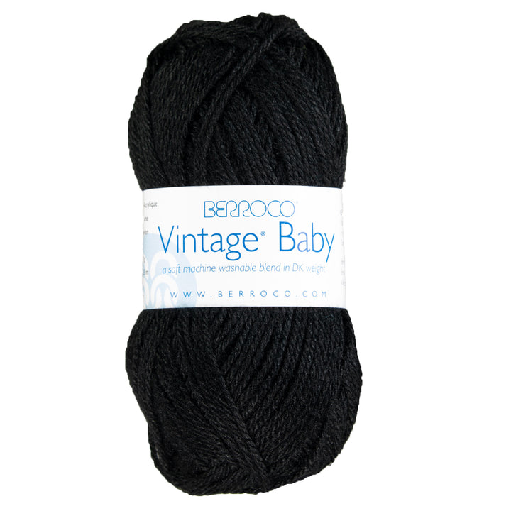 Berroco Vintage Baby Yarn - 10032 Black - Zoom Image