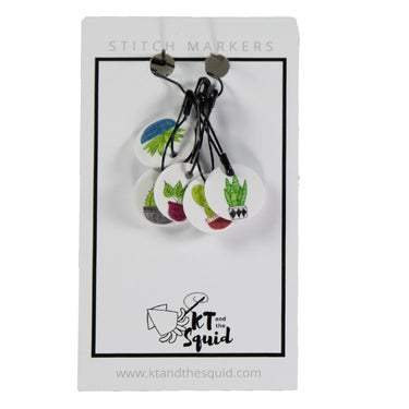 KT and the Squid Stitch Markers - Plants - Zoom Image