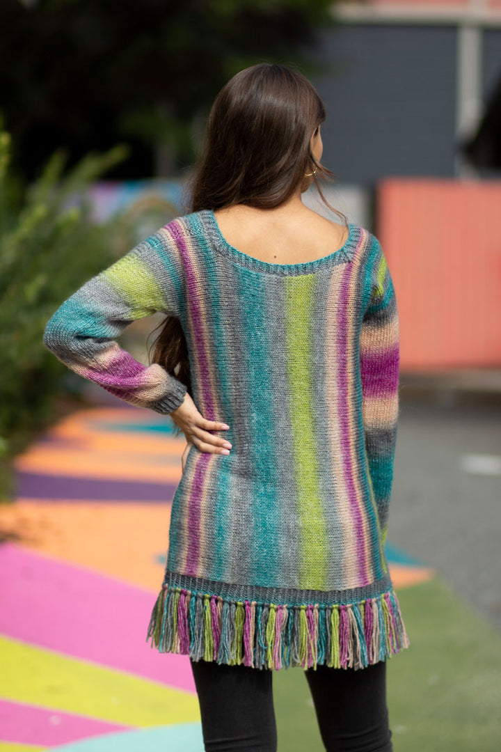 Universal Yarn Colorburst - Chroma Collection Patterns - Sweep Pullover - PDF Download - Extra Image