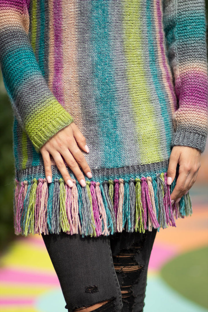 Universal Yarn Colorburst - Chroma Collection Patterns - Sweep Pullover - PDF Download - Extra Image