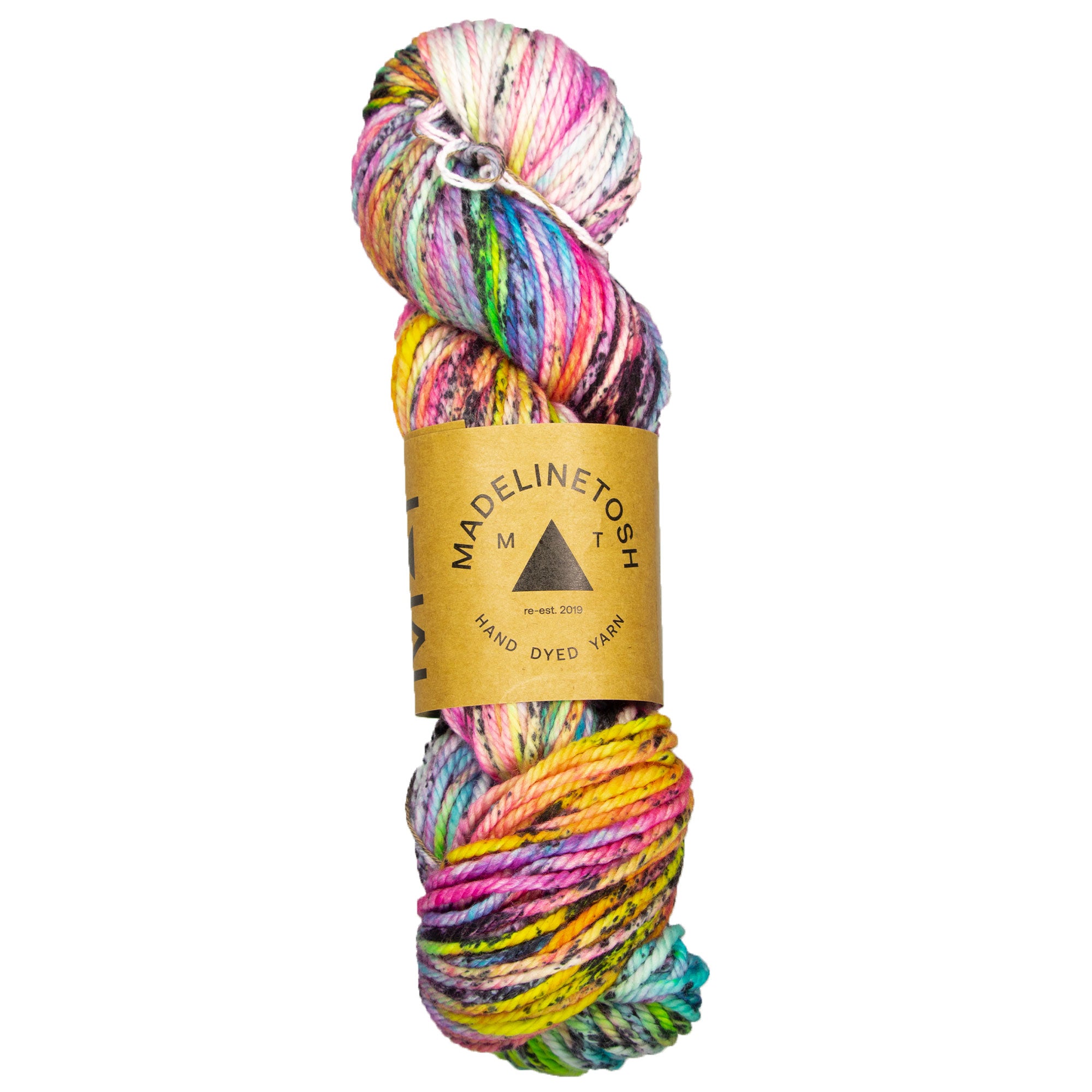 Madelinetosh TML Triple Twist Yarn - Electric Rainbow - Zoom Image