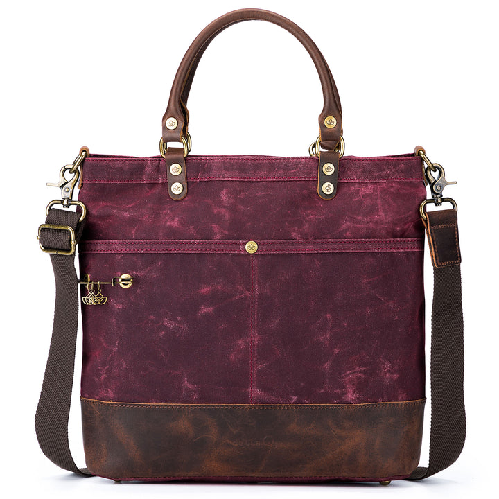 della Q Maker's Canvas Tote - Red - Zoom Image