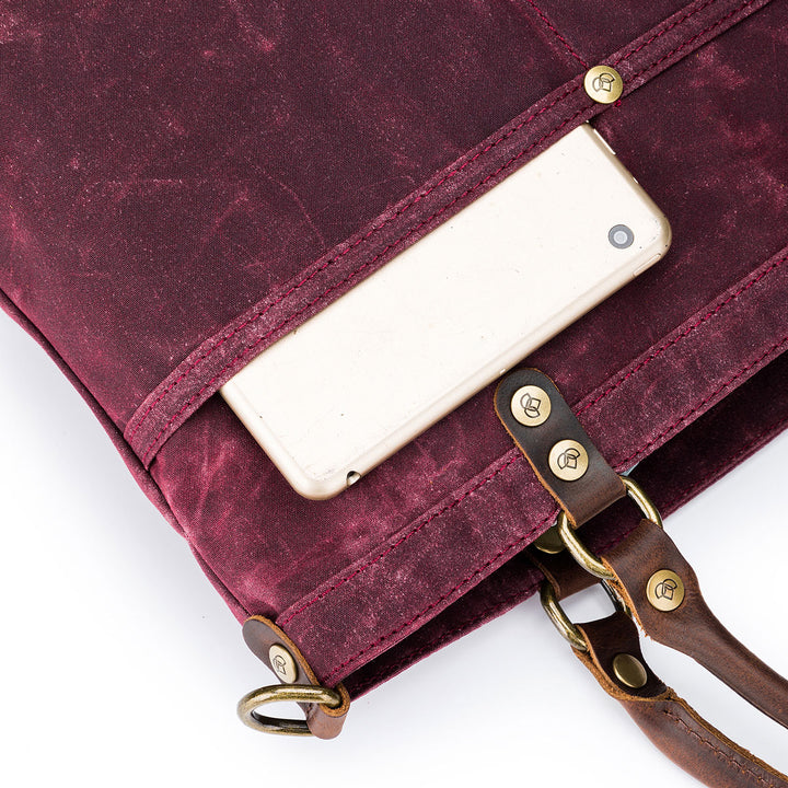 della Q Maker's Canvas Tote - Red - Extra Image
