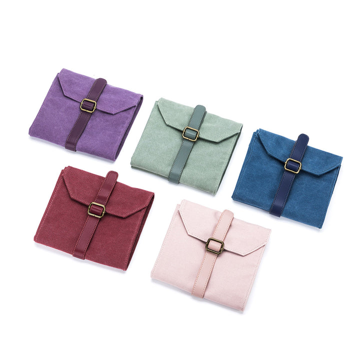 della Q Maker's Canvas Needle Case - Plum - Extra Image