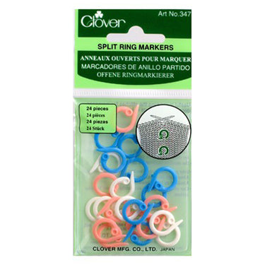 Clover Stitch Markers - Split Ring Markers - Zoom Image