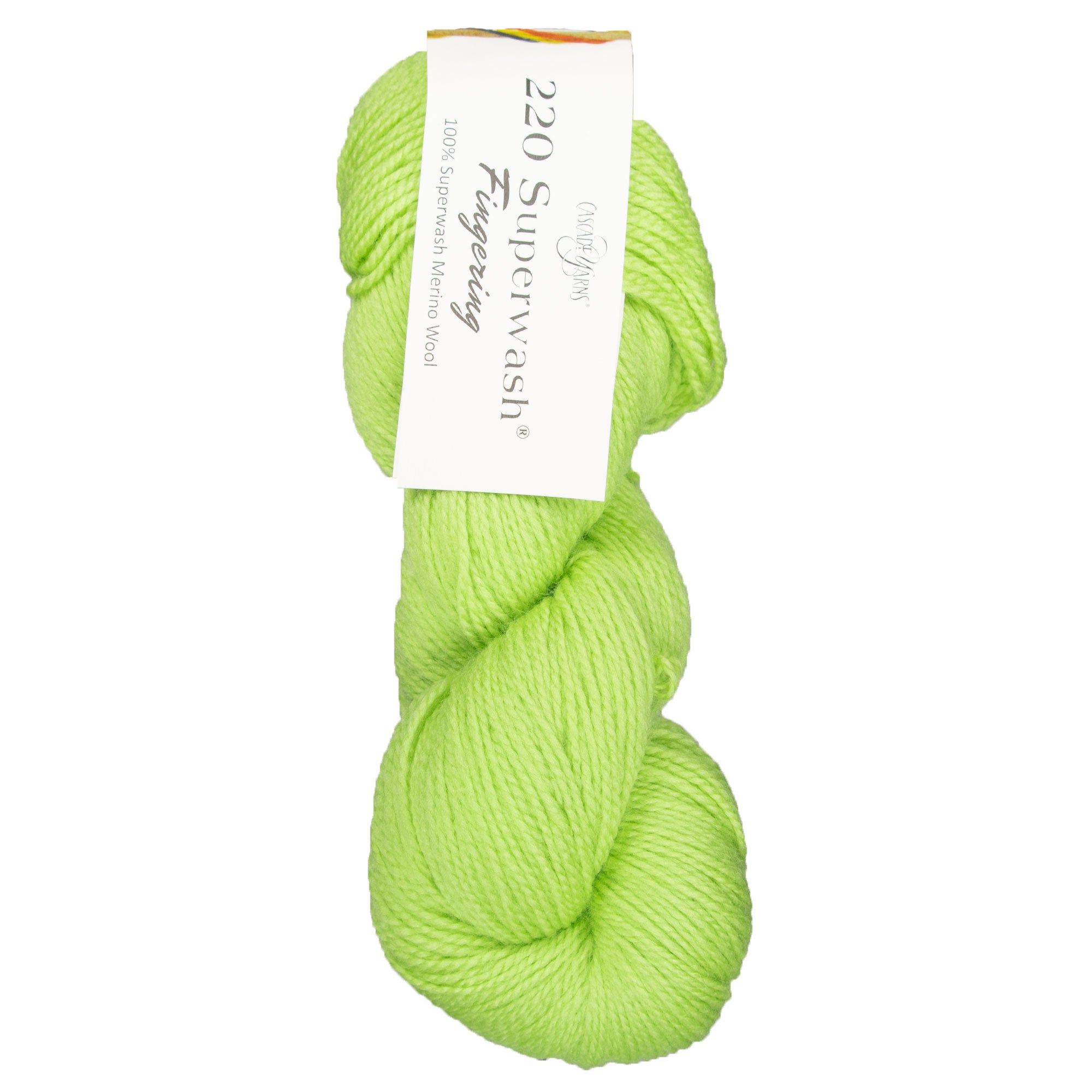 Cascade Yarns 220 Superwash Fingering Yarn - 13 Lime - Zoom Image