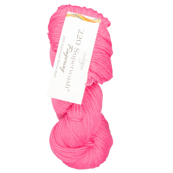 Cascade Yarns 220 Superwash Fingering Yarn - 23 Azalea Pink - Zoom Image