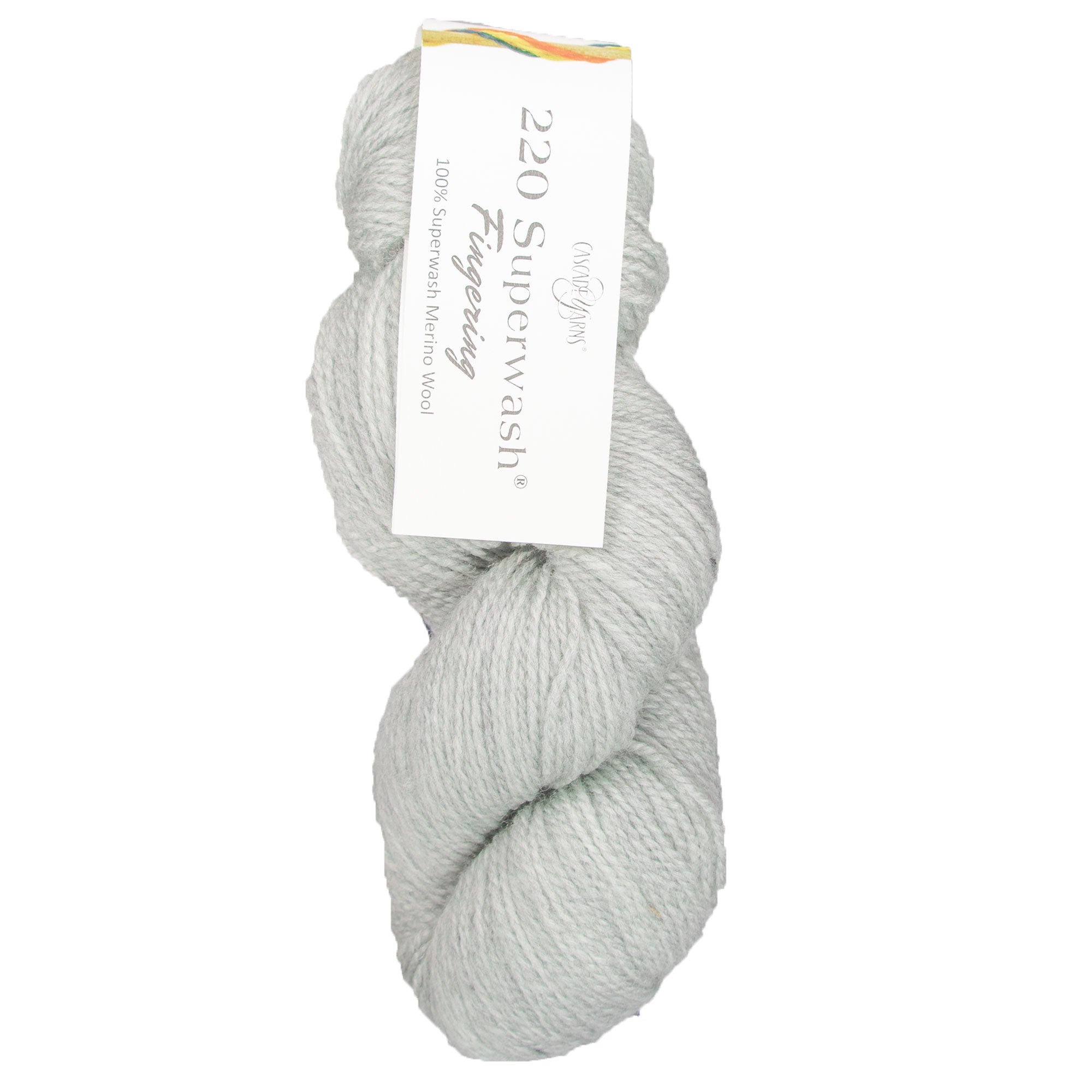 Cascade Yarns 220 Superwash Fingering Yarn - 26 Silver Heather - Zoom Image