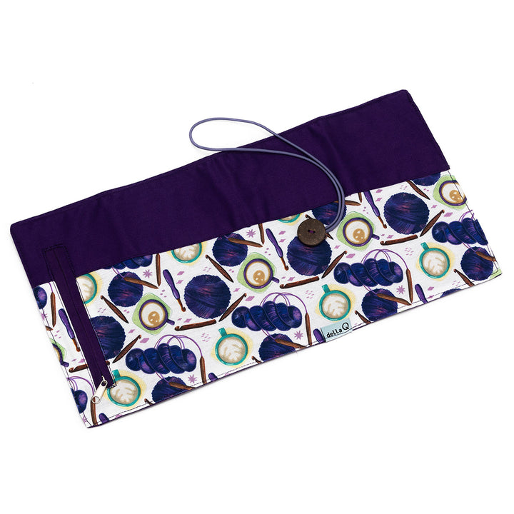 della Q Interchangeable Needle Case - 185-1 - Fabric Print Collection - Yarn Bombing - Extra Image