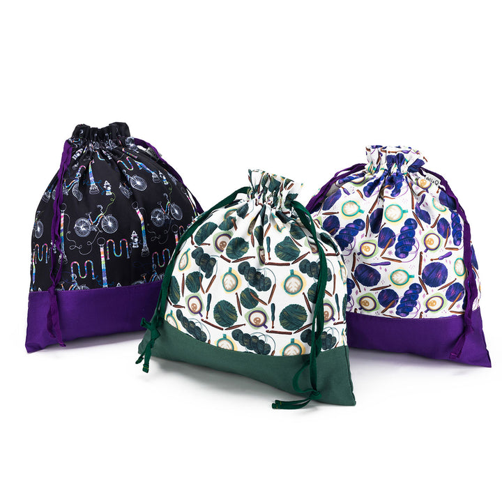 della Q Large Eden Project Bag - 119-2 - Fabric Print Collection - Yarn Bombing - Extra Image