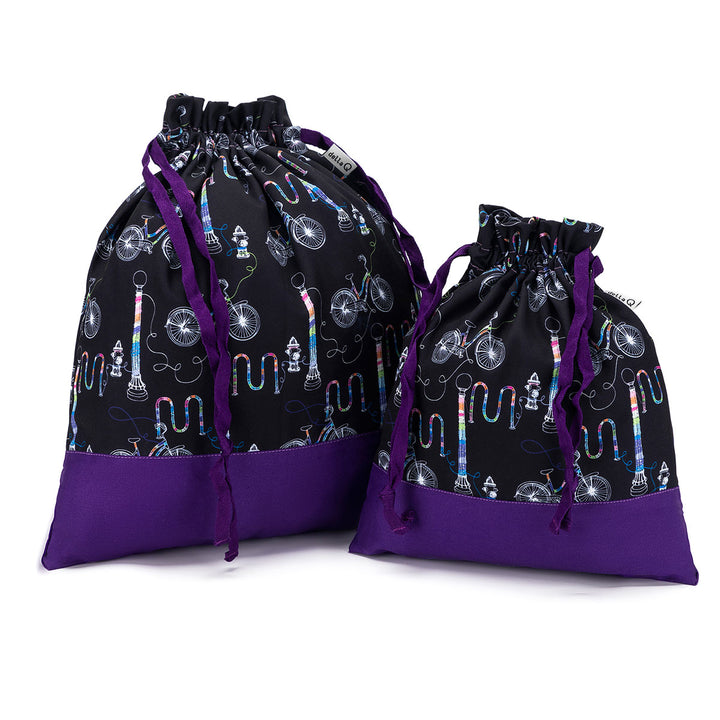 della Q Large Eden Project Bag - 119-2 - Fabric Print Collection - Yarn Bombing - Extra Image