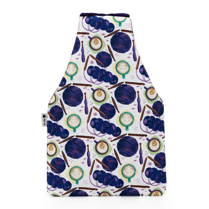 della Q Nora Wrist Bag - 1300-1 - Fabric Print Collection - Yarn Bombing - Extra Image