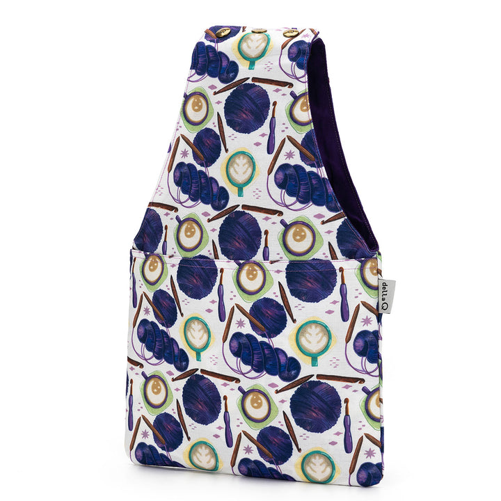 della Q Nora Wrist Bag - 1300-1 - Fabric Print Collection - Yarn Bombing - Extra Image
