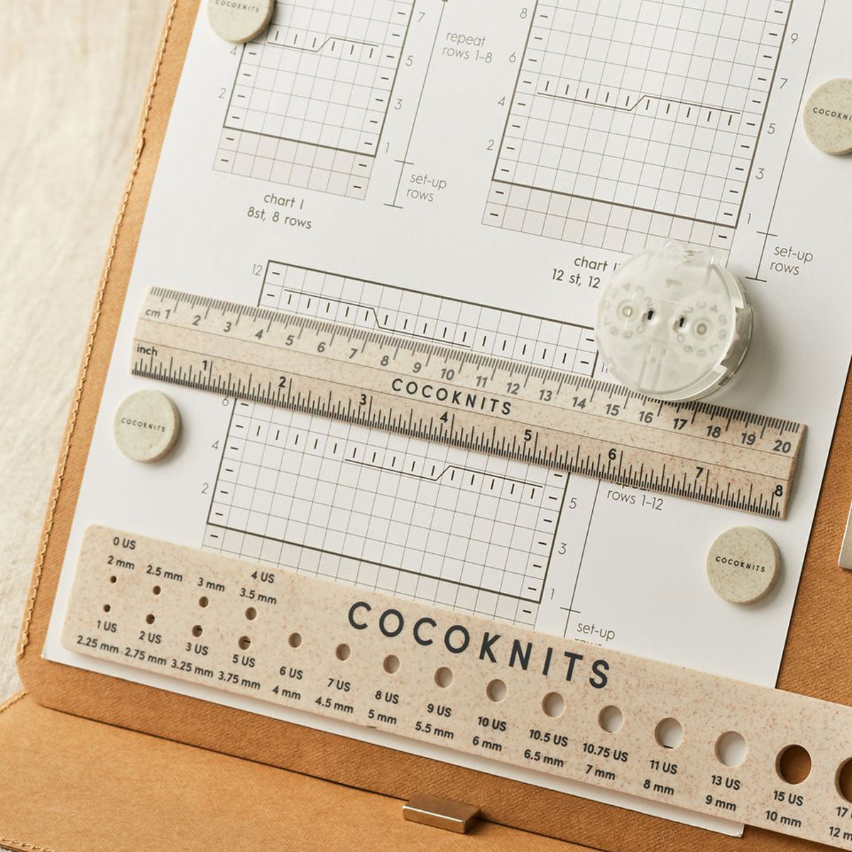 Cocoknits Maker's Board Accessories - Ruler & Gauge Set - Extra Image