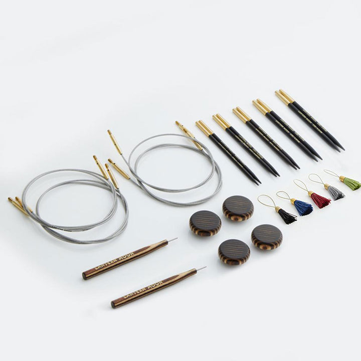 Lantern Moon Ebony Interchangeable Needle Sets - Legacy - 5 Inch Tips US 3-8 - Extra Image
