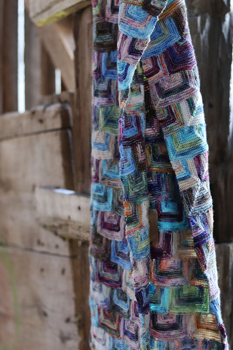 Koigu Pencil Box Collection 3.0 Patterns - Mitered Rectangle Scarf - PDF Download - Extra Image