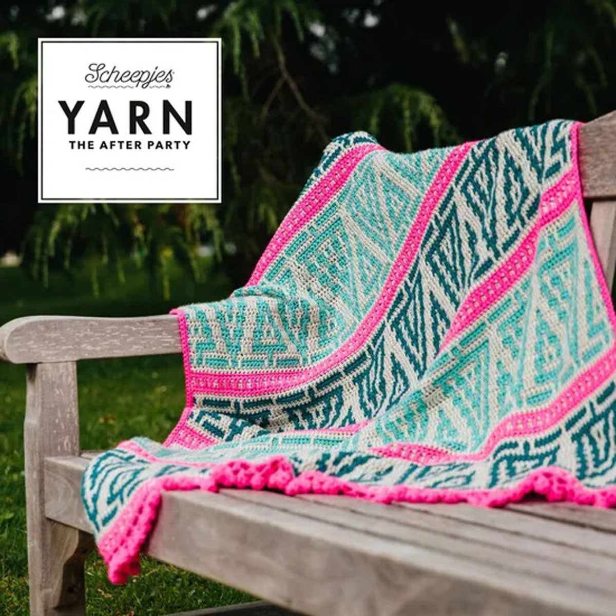 Scheepjes YARN The After Party Patterns - 154 Folk Trees Blanket - Extra Image