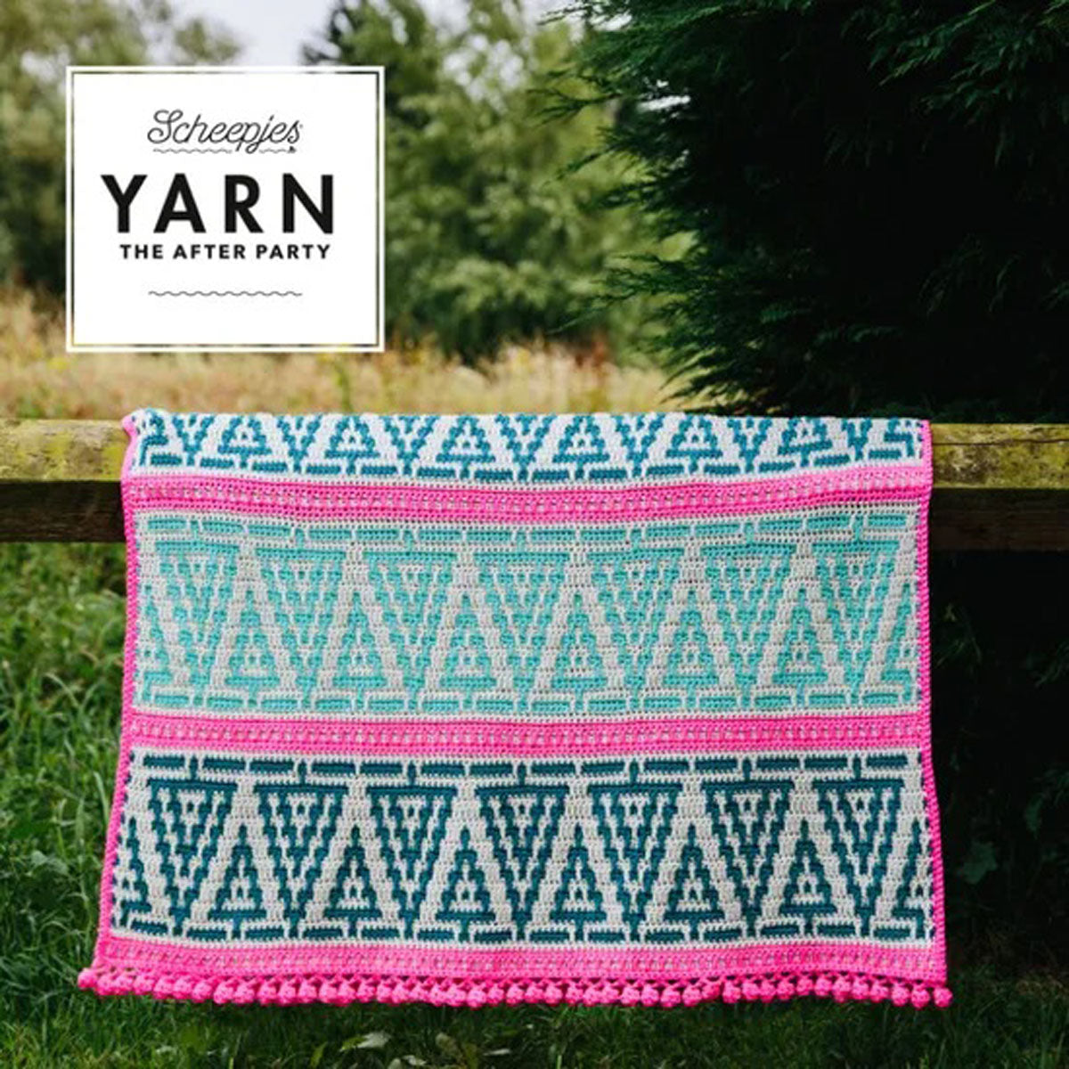 Scheepjes YARN The After Party Patterns - 154 Folk Trees Blanket - Extra Image