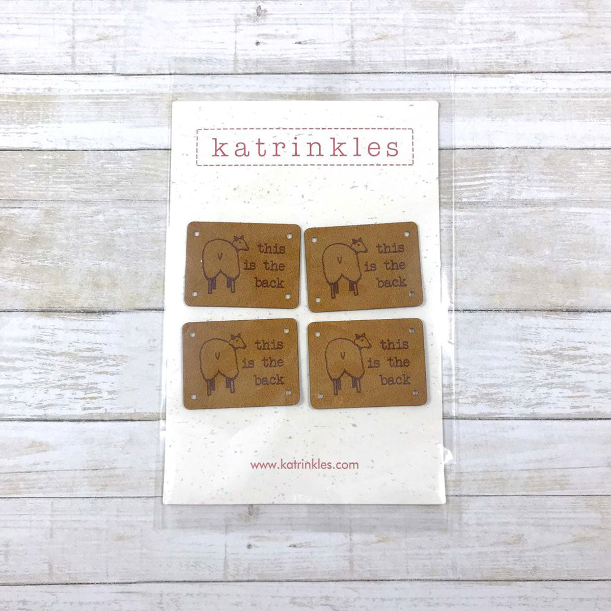 Katrinkles Faux Suede Tags - This Is The Back - Extra Image