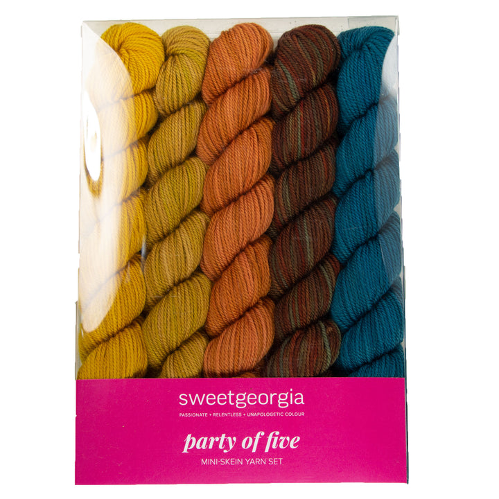 SweetGeorgia Tough Love Sock Party of Five Mini-Skein Set Yarn - Farm To Table - Zoom Image