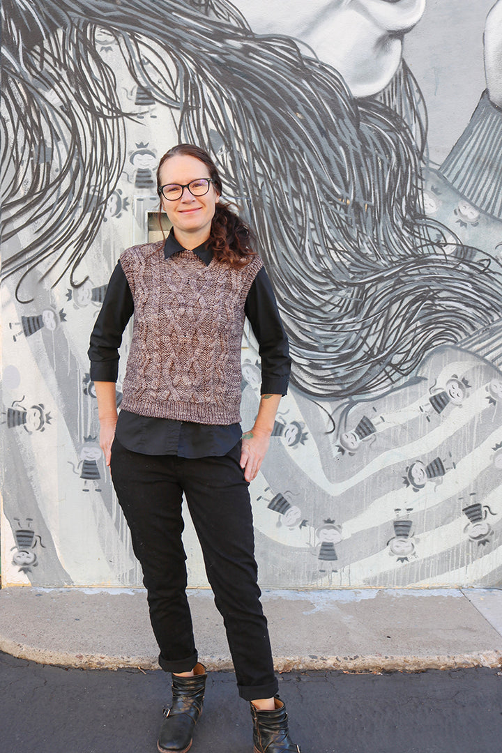 Madelinetosh Tosh Patterns - Clara Cables Vest - PDF Download - Extra Image