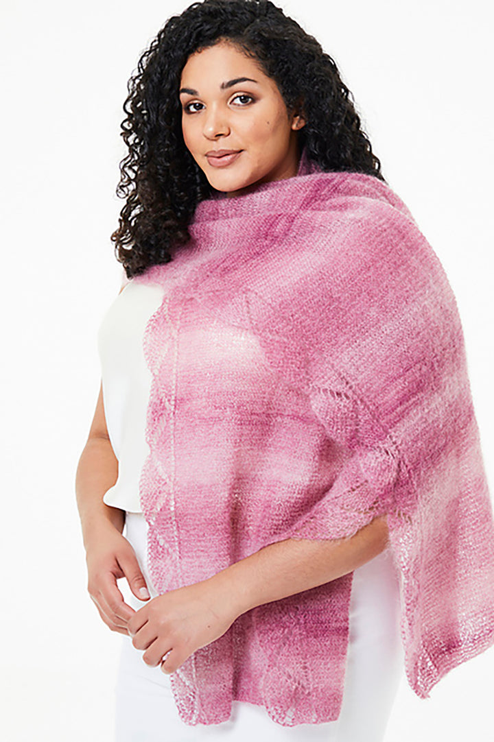 Rowan Kidsilk Haze Colour Patterns - Edie Wrap - PDF Download - Extra Image